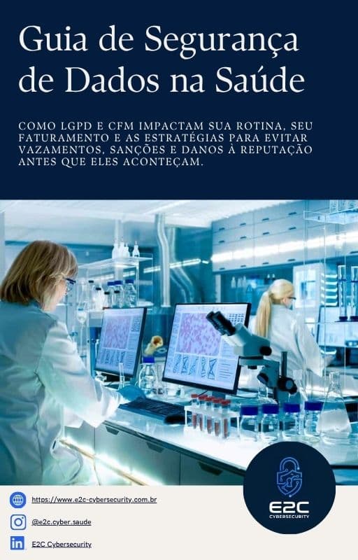 Capa do material: Guia de Segurança de Dados na Saúde